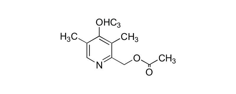 Structure of 2-(ACETOXYMETHYL)-4-METHOXY-3,5- DIMETHYLPYRIDINE