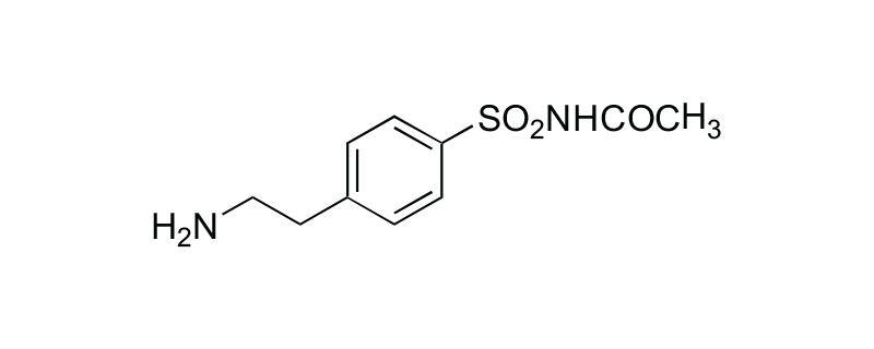 Structure of N-ACETYL (2-AMINOETHYL) BENZENE SULFONAMIDE