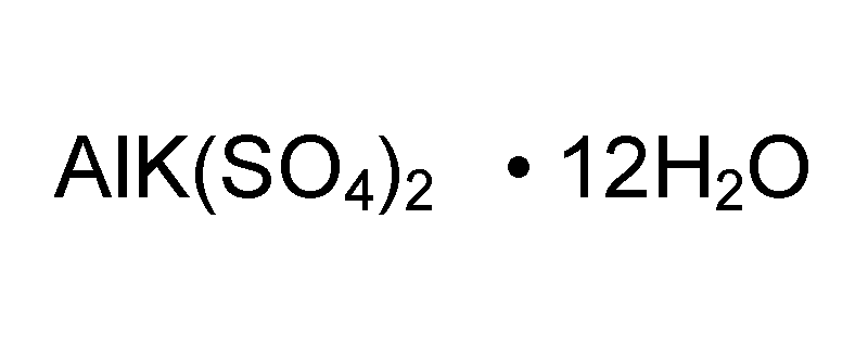 Structure of ALUMINUM POTASSIUM SULFATE, CRYSTAL, ACS